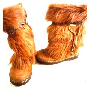 Bearpaw Kola II Calf Skin Goat Hair Boots